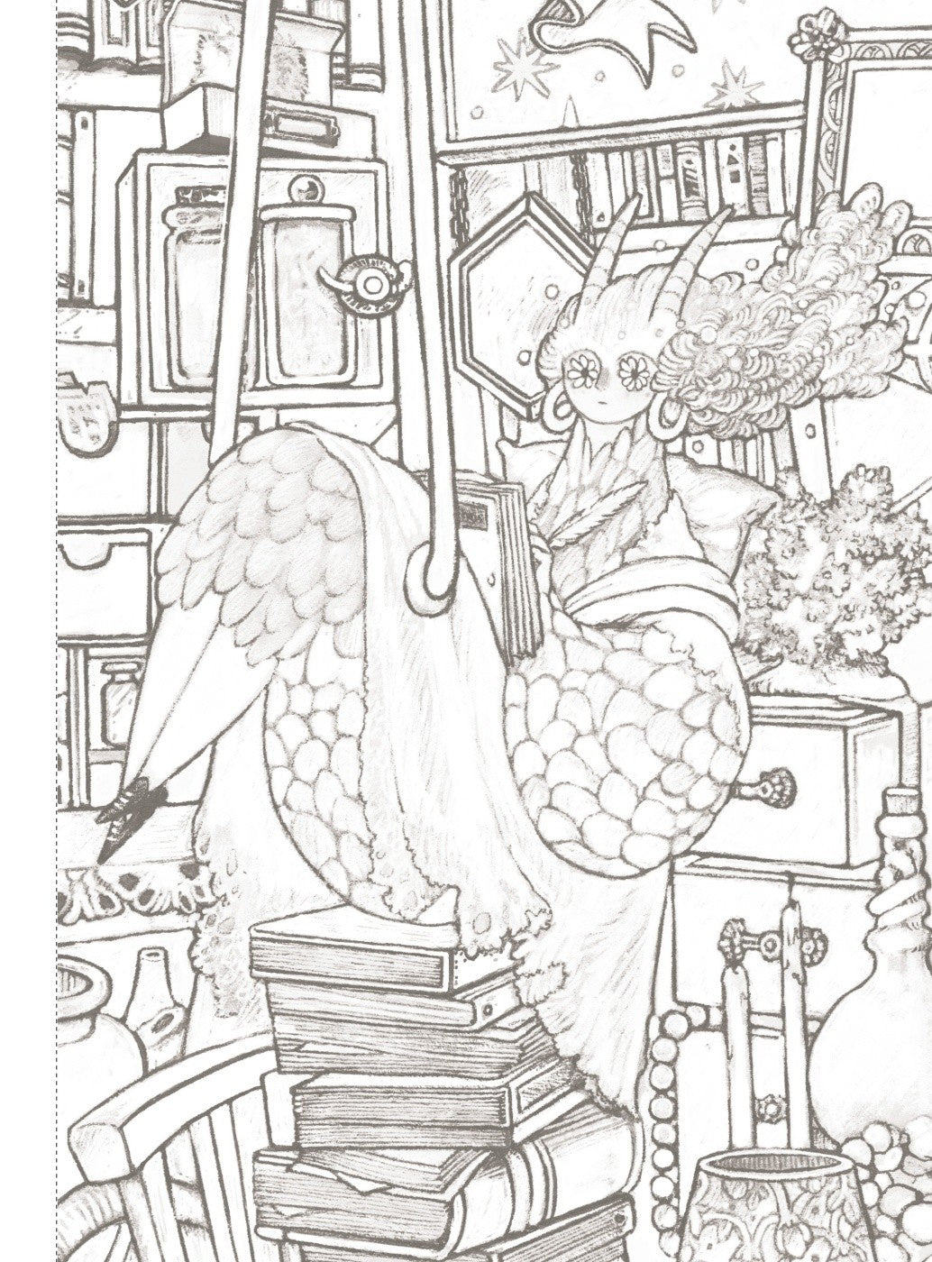 Bizarre Bottle Encyclopedia and Coloring Book by Doming