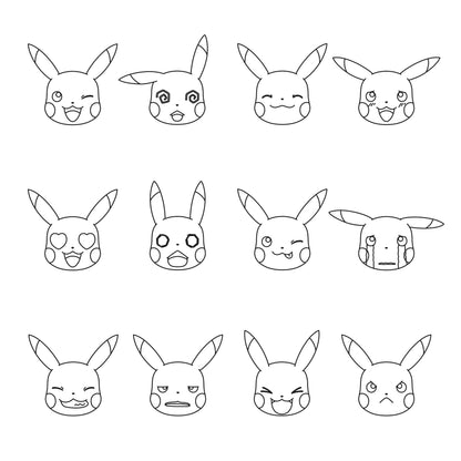 Pikachu, I Choose You, Coloring Book, Korean, 피카츄 너로 정했다 컬러링북