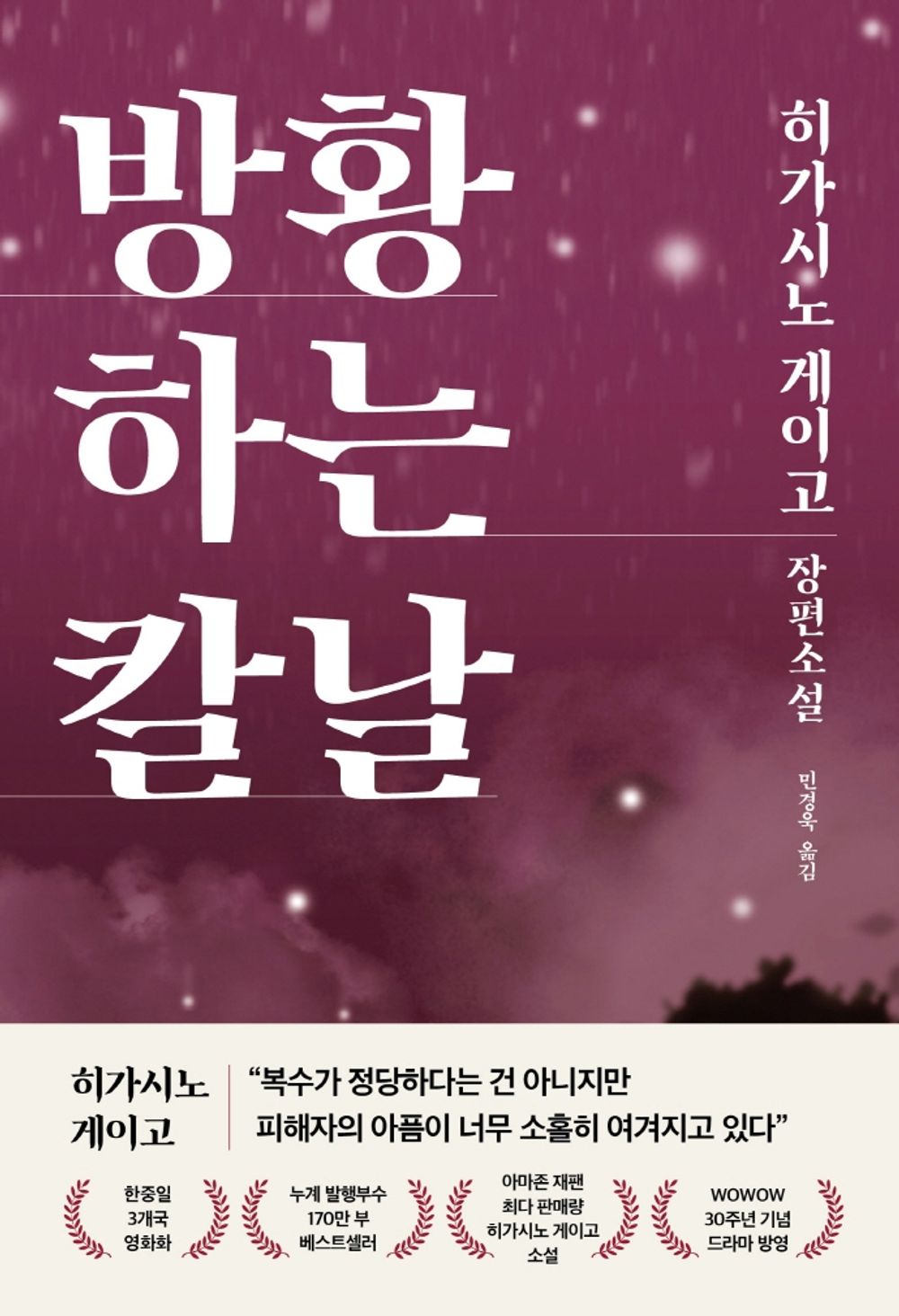 Korean Books, Japanese Literature, Mystery Novel, 영화소설/さまよう刃 방황하는 칼날 - 히가시노 게이고가 고발하는 우리 사회의 부조리/Shipping from Korea