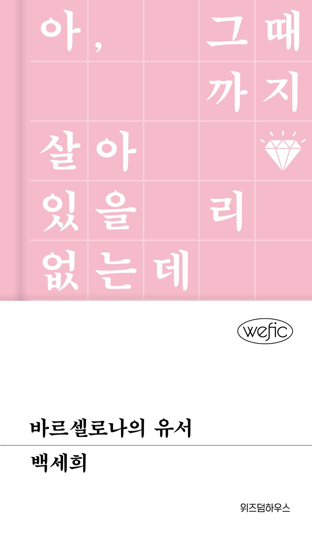 A Letter from Barcelona by Baek Se-hee, Korean, 바르셀로나의 유서, 백세희