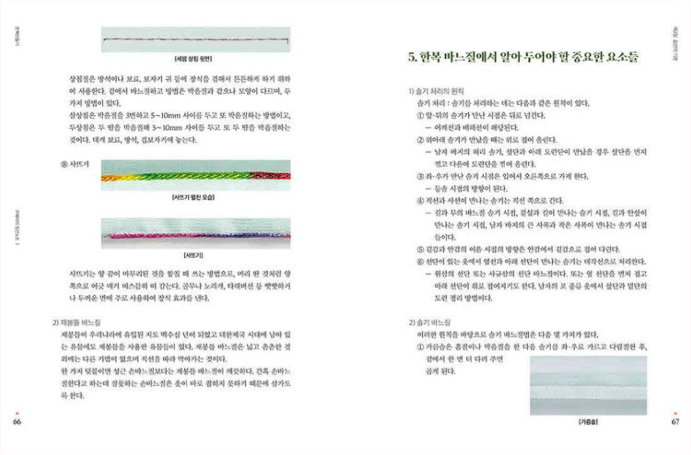 Making Hanbok 1 : Gu Hye-ja’s Sewing Notes 1 - Sewing and Korean Traditional Basic Clothes, Korean, 한복만들기 구혜자의 침선노트 1