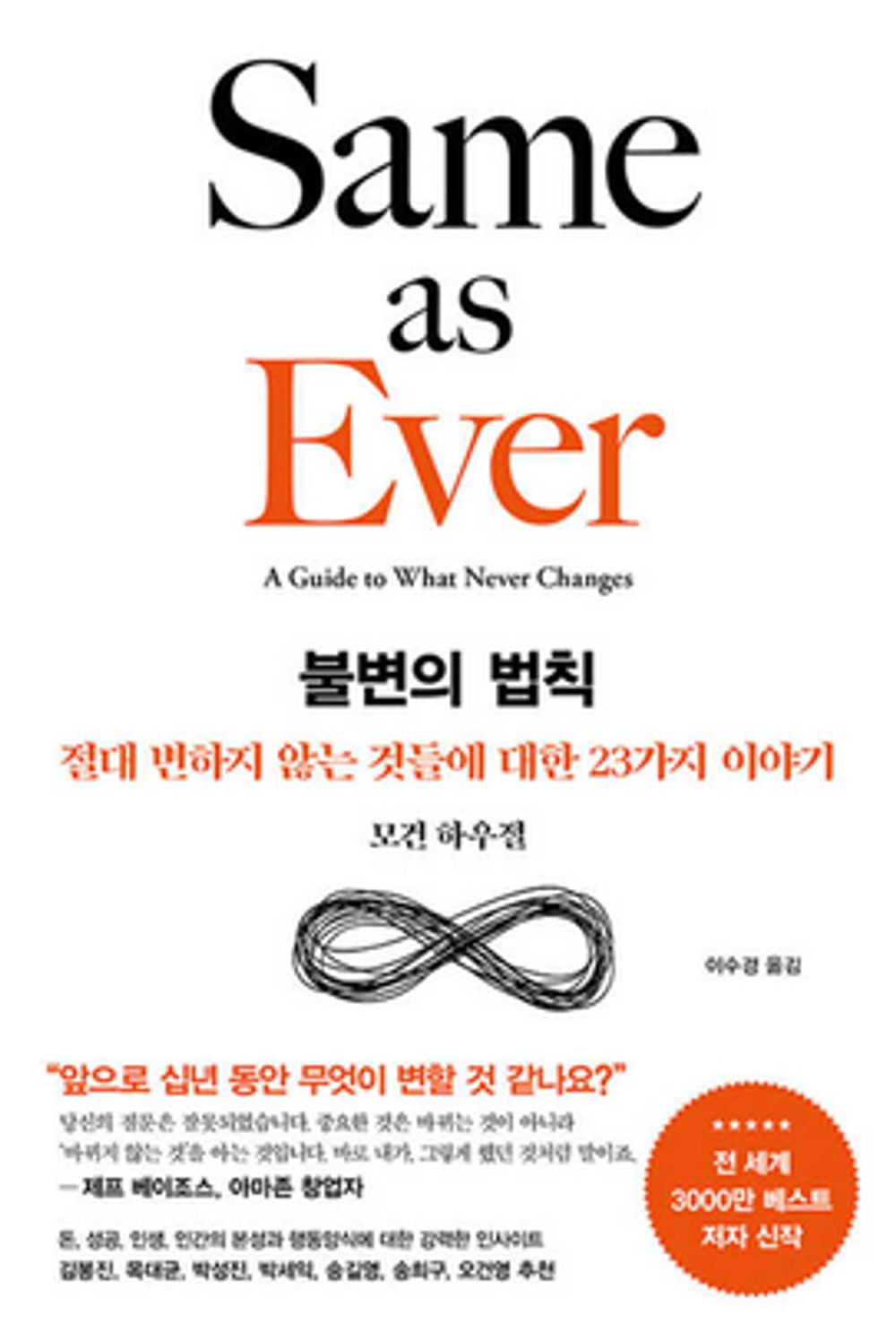 Same as Ever by Morgan Housel(Korean book)