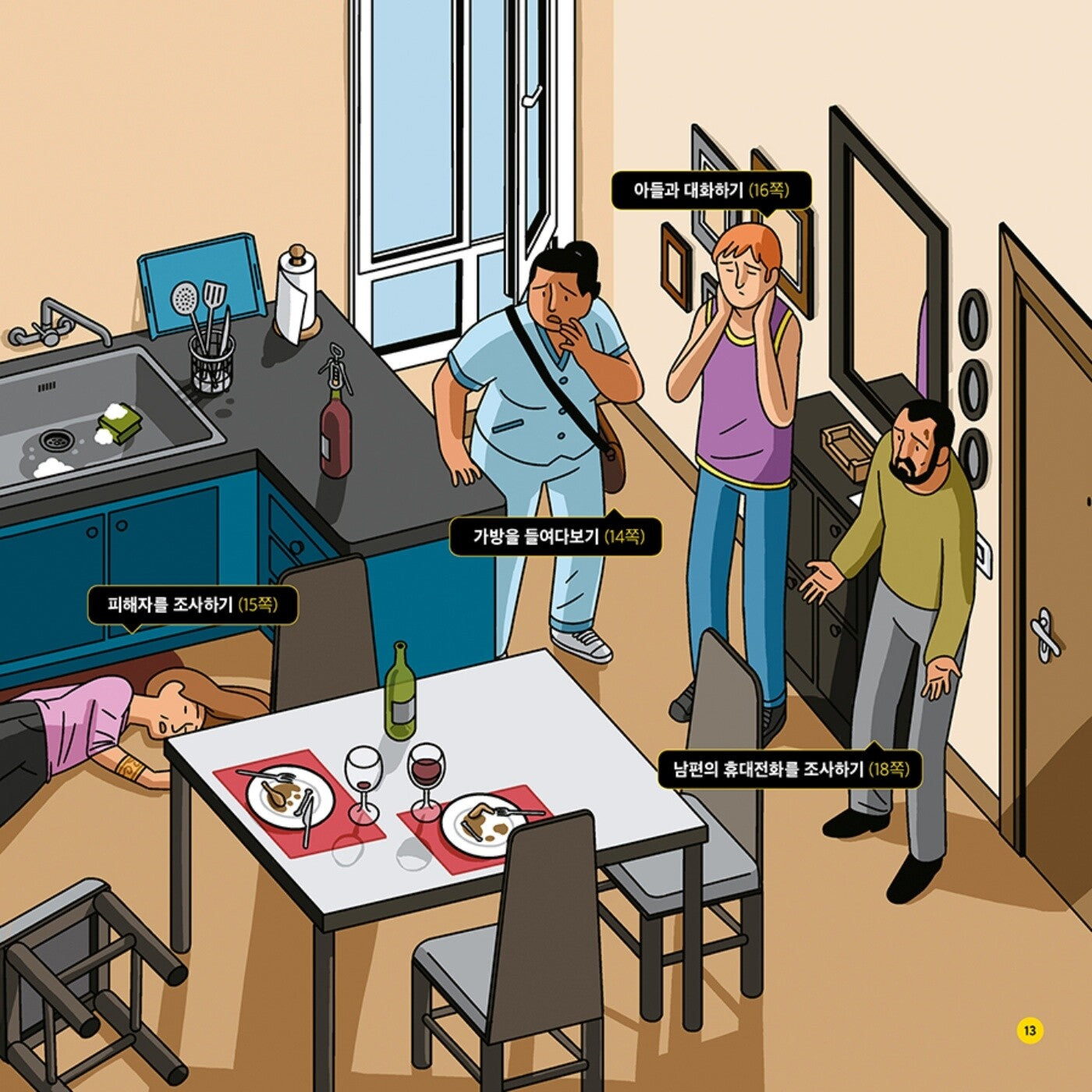 Crímenes ilustrados / Illustrated Crimes 2 By Modesto Garcia, Korean, 당신은 사건 현장에 있습니다 2, 모데스토 가르시아