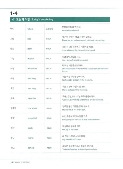 Korean Bank TOPIK I Beginner (English)