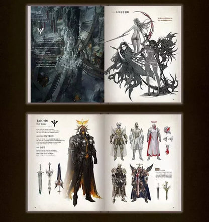 Lost Ark Set Up Art Book Photocards Collect Korean Official Concept Artbook