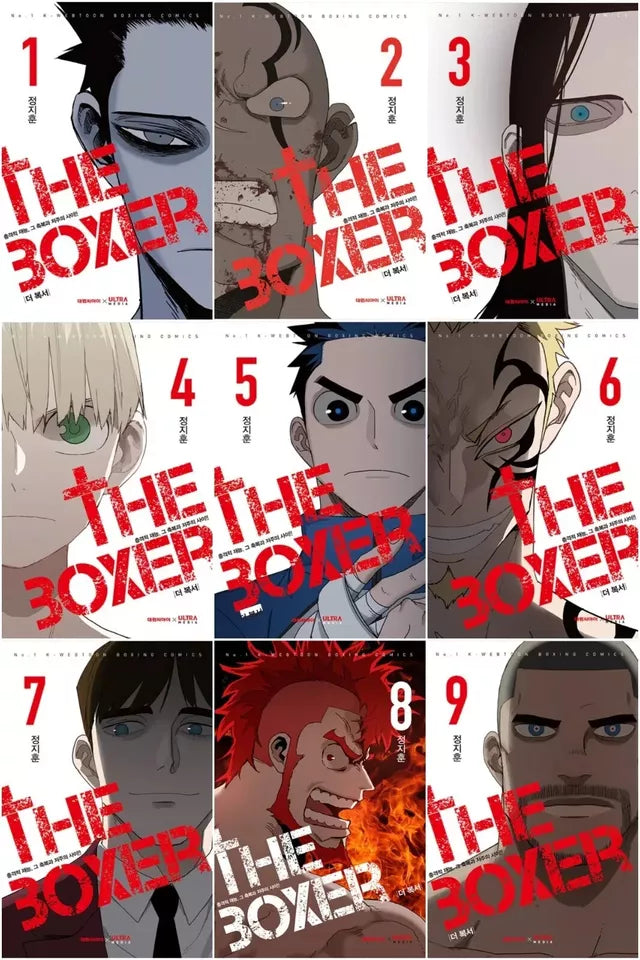 The Boxer Vol 1~9 Set Korean Webtoon Book Manhwa Comics Manga Boxing Sports